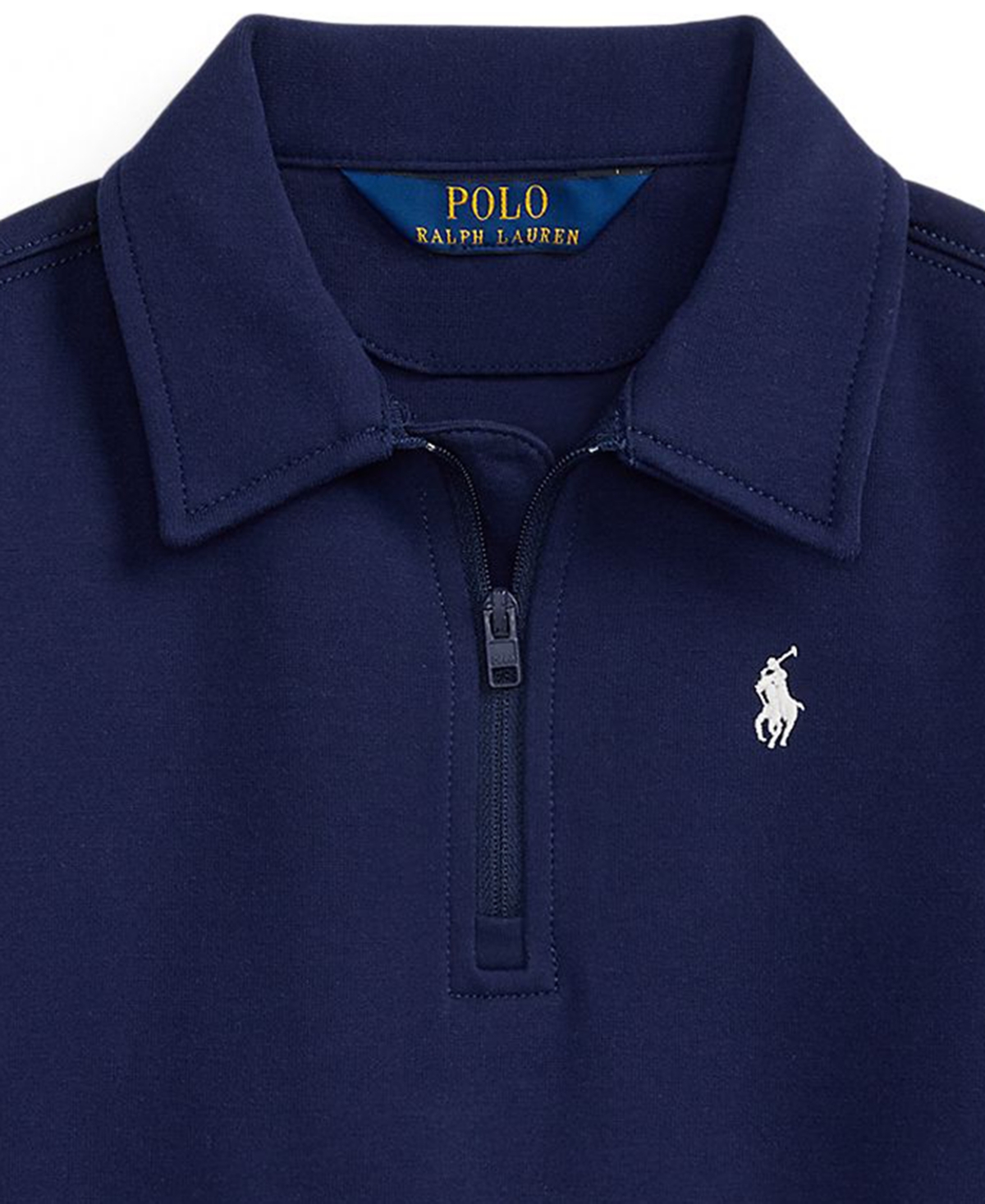 Polo Ralph Lauren Girls' 2T-6X Double-Knit Collared Sweater