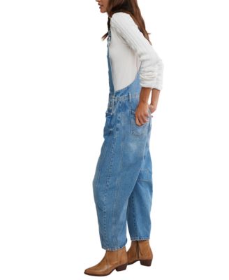 Women's Good Luck Square Neck Overalls Pants