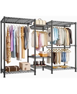 Clothes Rack Heavy Duty Clothing Racks for Hanging Clothes Adjustable Hanging Clothes Rack Garment Rack