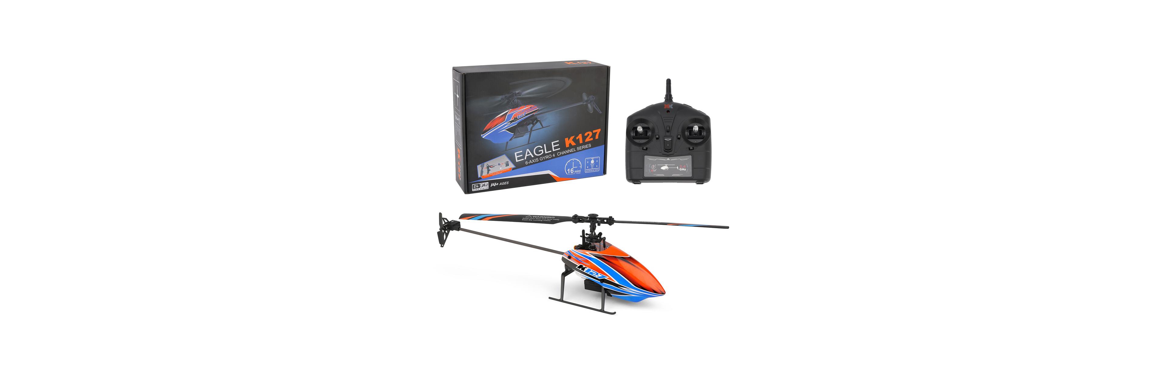 Bruce & Shark 2.4G 4-Channel Rc Helicopter with Auto-Hover & 6-Axis Gyro, Beginner Friendly Design