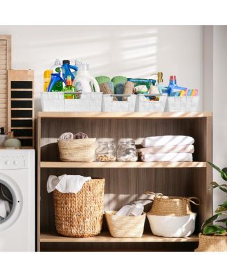 9 Piece Variety Size Hand-Woven Storage Baskets - for Home & Closet Organization