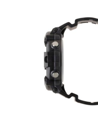 Men's Japanese Quartz Digital Black Resin Watch 51.3mm