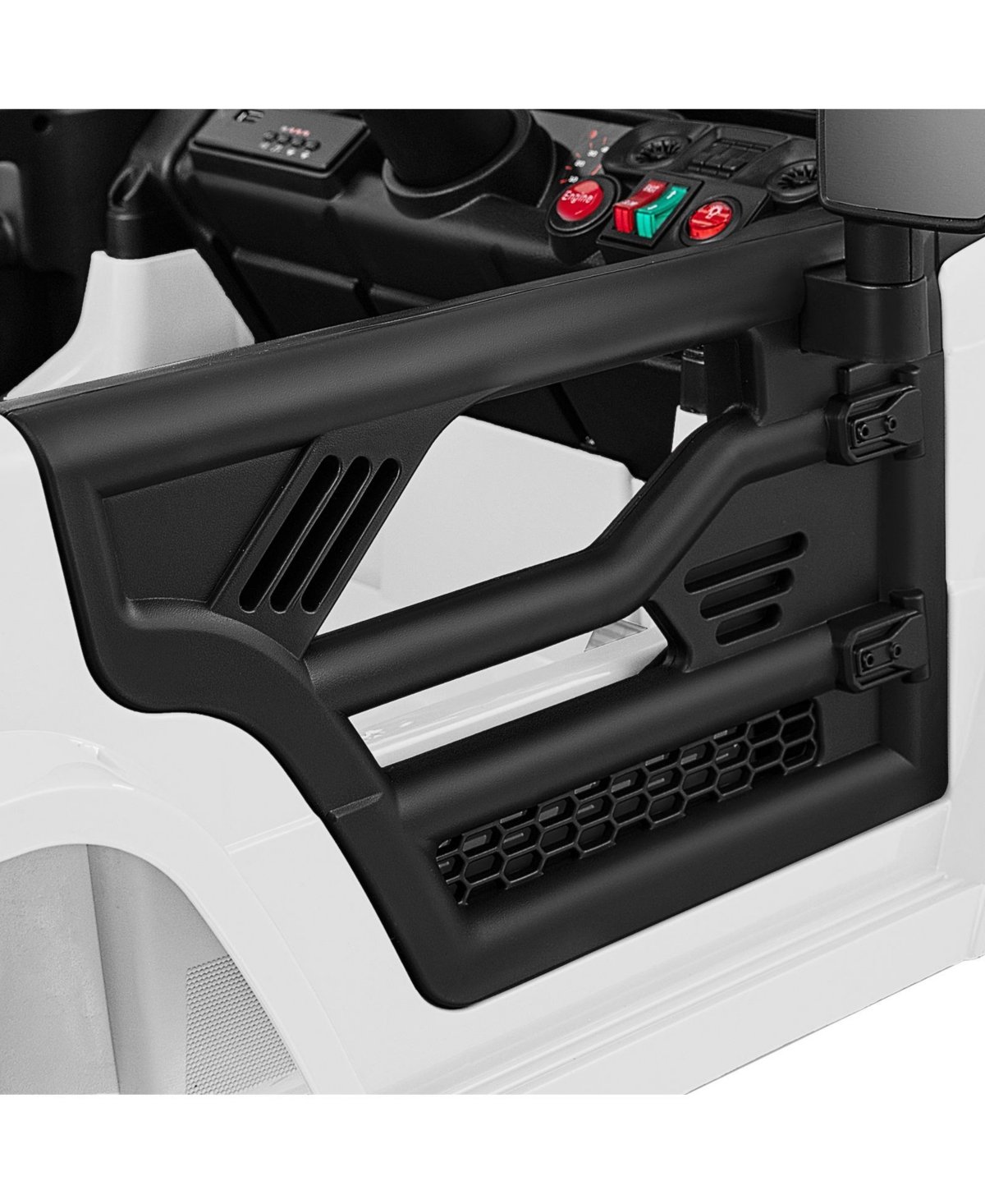 Hongge Kids 12V Electric Ride On Truck with Remote Control Led Lights and Music for Ages 3 and Up