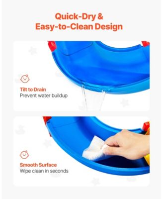 Toddler Water Table Playset with Sensory Waterway Tracks and Accessories