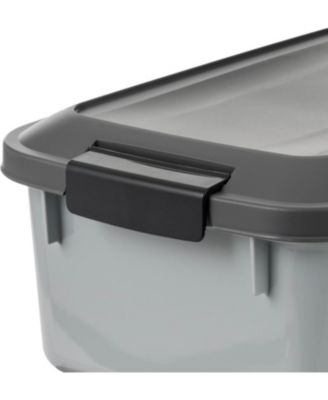 USA WeatherPro Airtight Pet Food Storage Container, 14 lbs, Gray, 2Pk