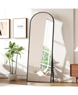 gaomon Full Length Mirror, Floor Mirror, Wall Mounted Mirror, Freestanding Full Size Mirror, Leaning Against Wall