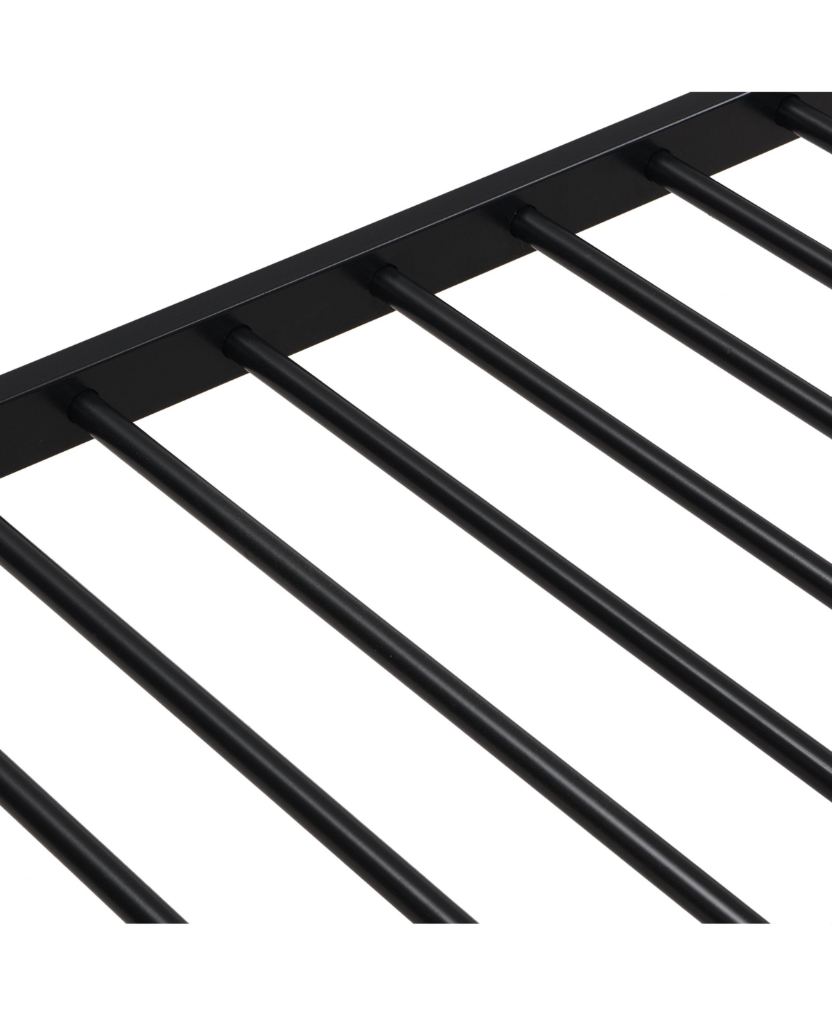 Boyel Living Twin Over Full Metal Bunk Bed Black, No Box Spring Needed, Large Under Bed Storage, Easy Assemble