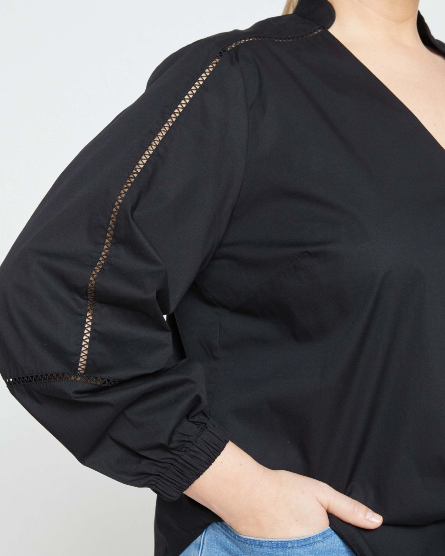 Plus Size Saint-Honore Poplin Blouse