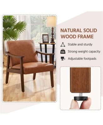 Modern Accent Chair Mid-Century Upholstered Armchair