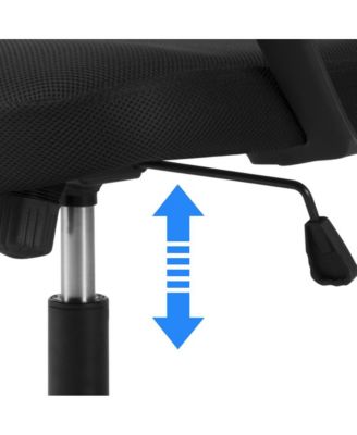 Height Adjustable Mesh Office Chair with Mid-Back, Purple