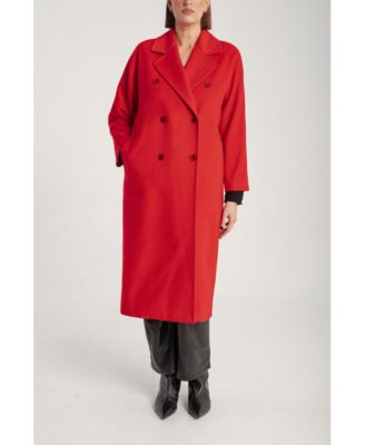 Women's Cashmere Double Breasted Long Coat