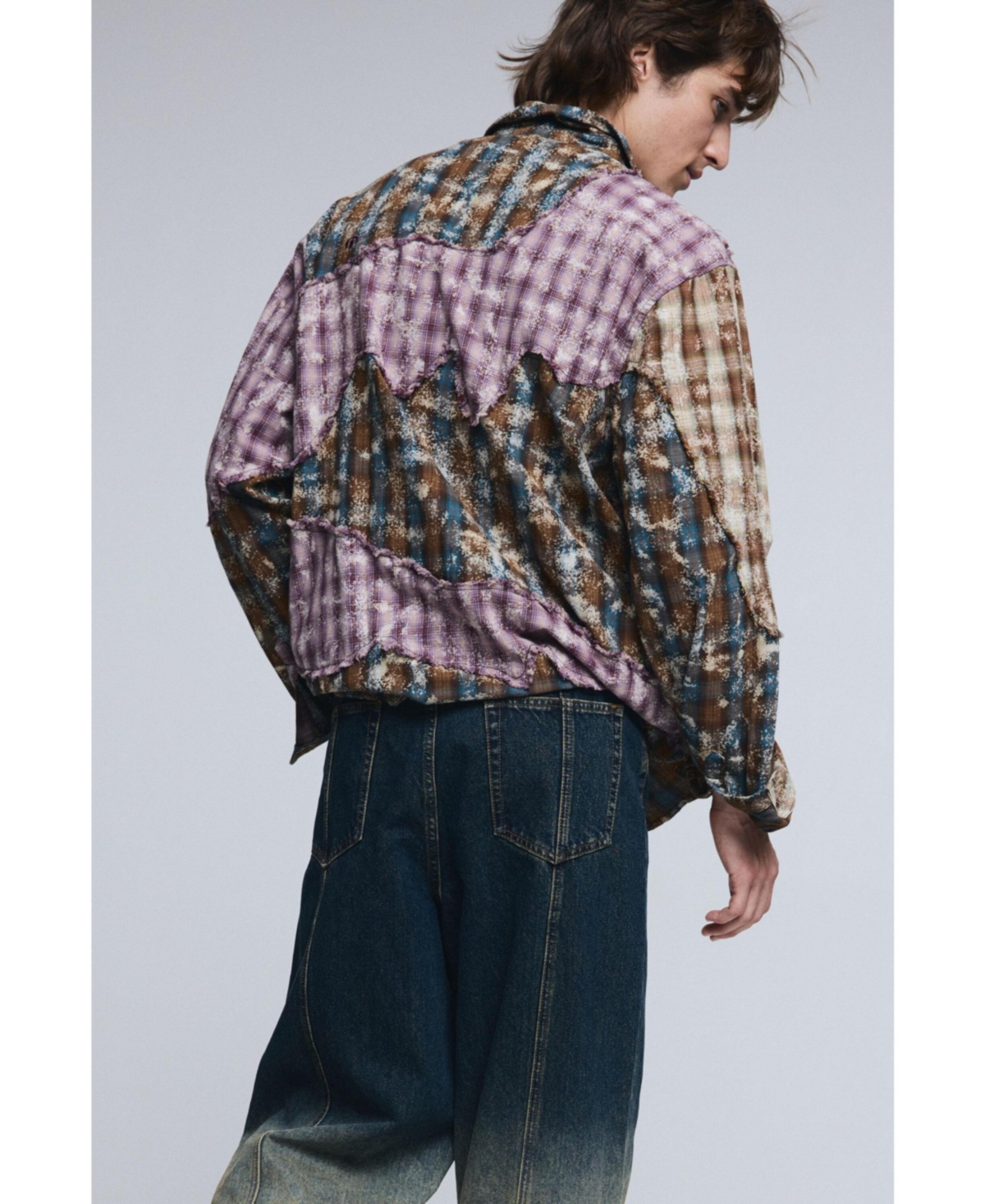 Desigual Men's Denim pants with cuffed hem