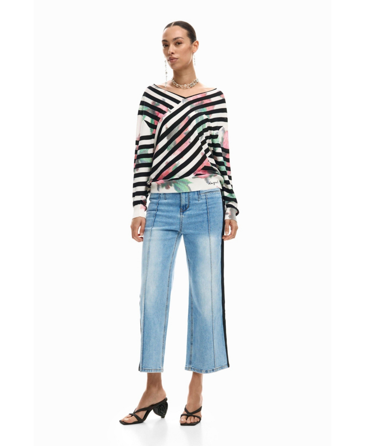 Desigual Women's Fine crossover sweater