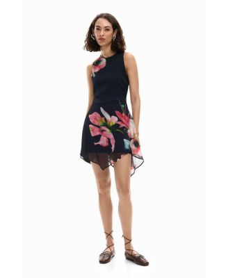Women's Asymmetric floral dress