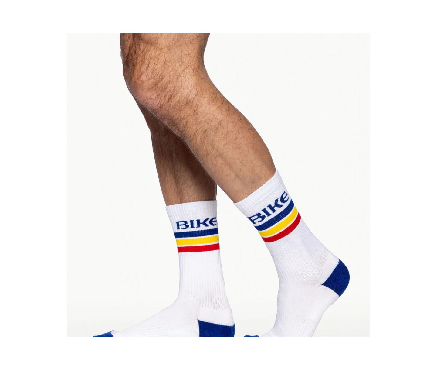 Носки для мужчин, средней высоты — BIKE Athletic, цвет: Белый — фото 3