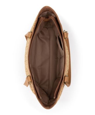 Metro Straw Large Tote Bag