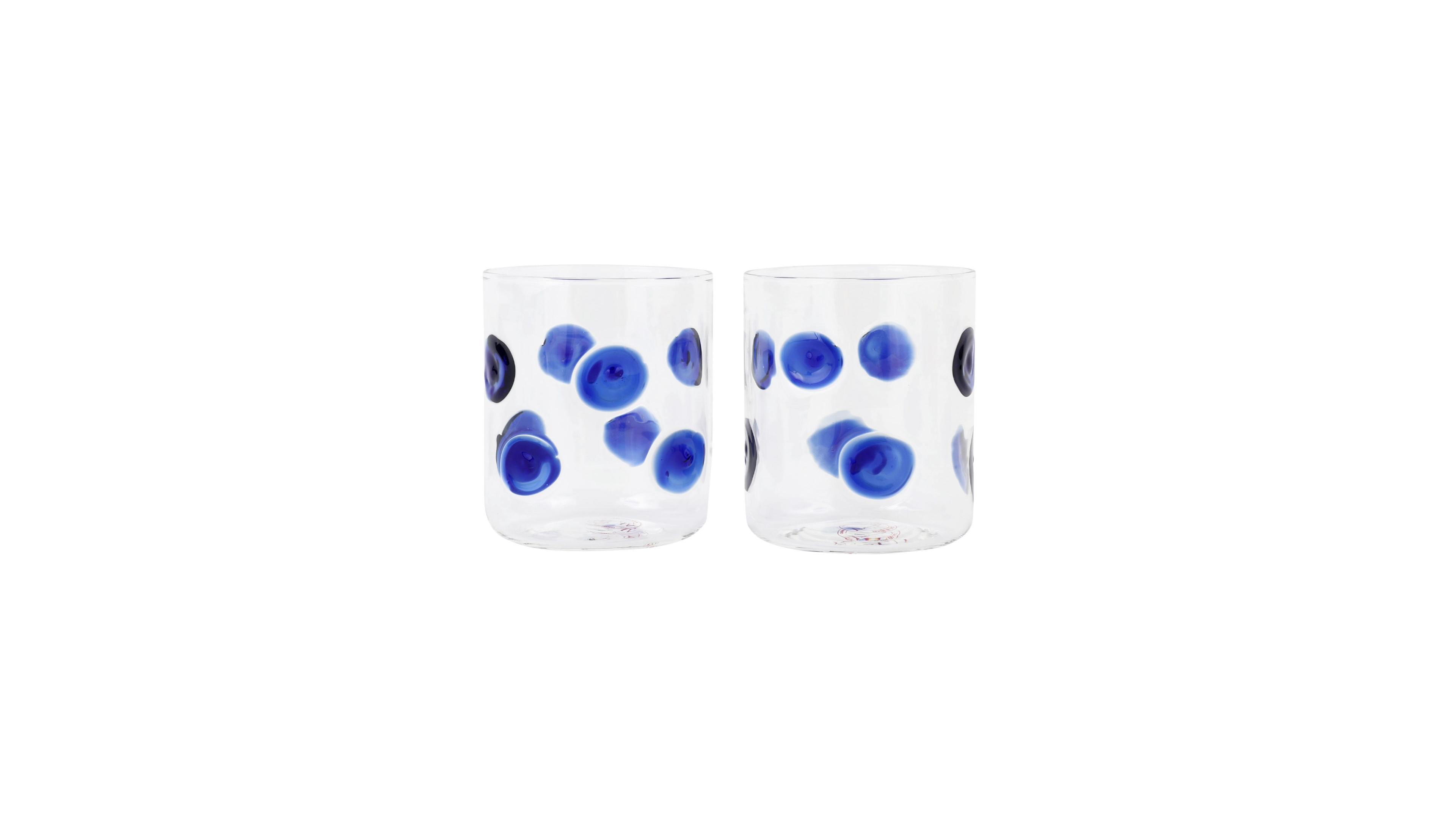 Vietri Drop Old Fashioned Whiskey Glasses, Set of 2
