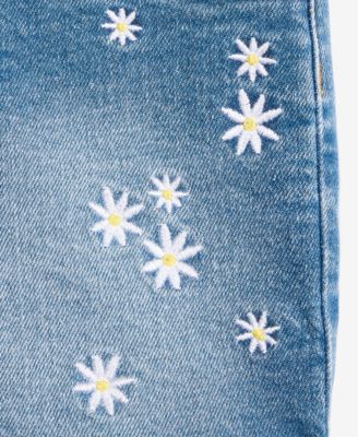 Girls' 5-20 Embroidered Denim Shorts