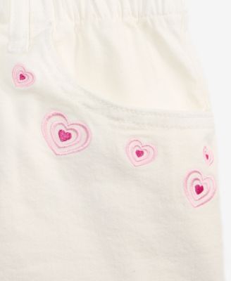 Girls' 5-20 Denim Paperbag Shorts