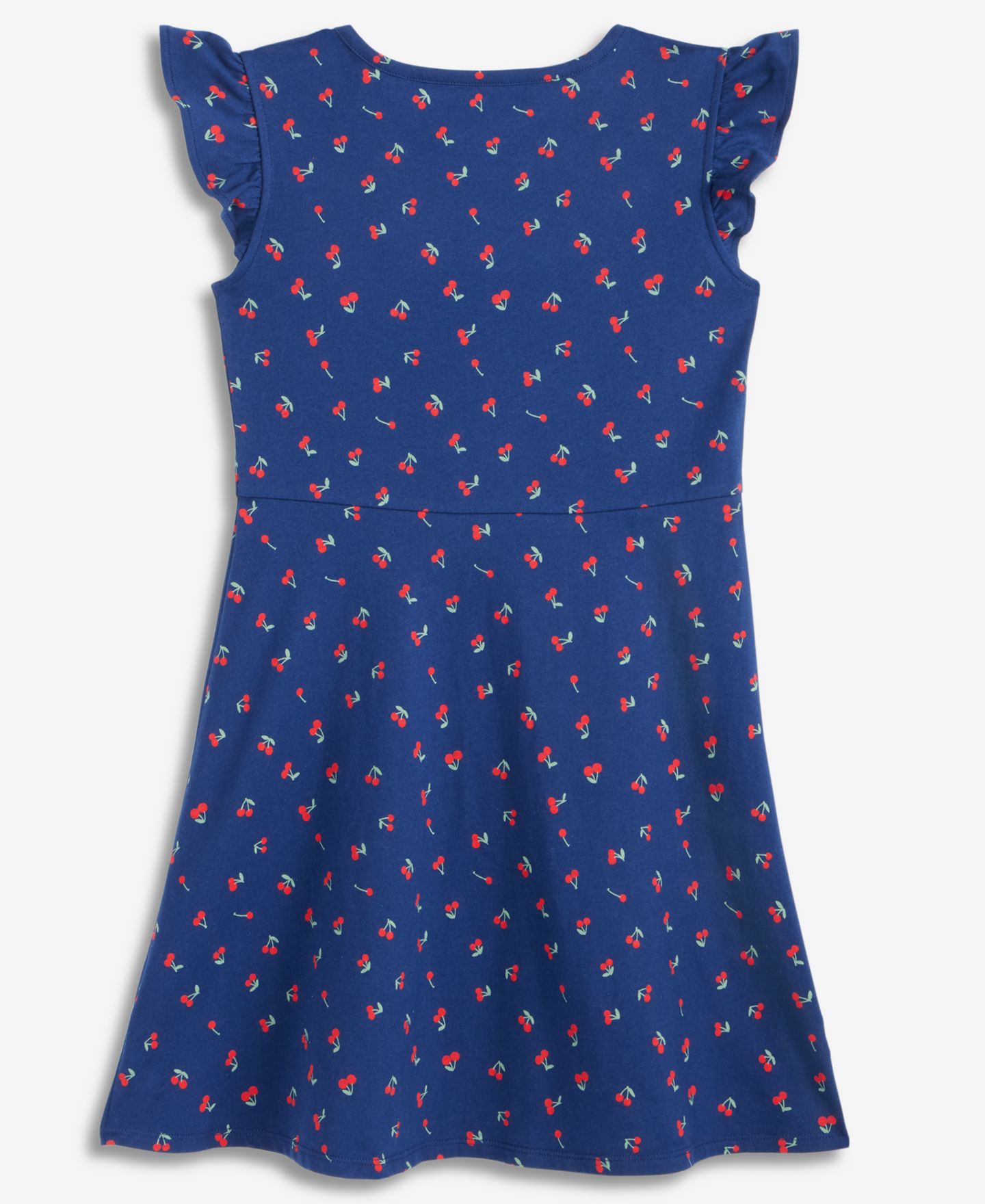 Платье Epic Threads Cotton Cherries-Print Flutter-Sleeve Dress для девочек, цвет: Синий — фото 2