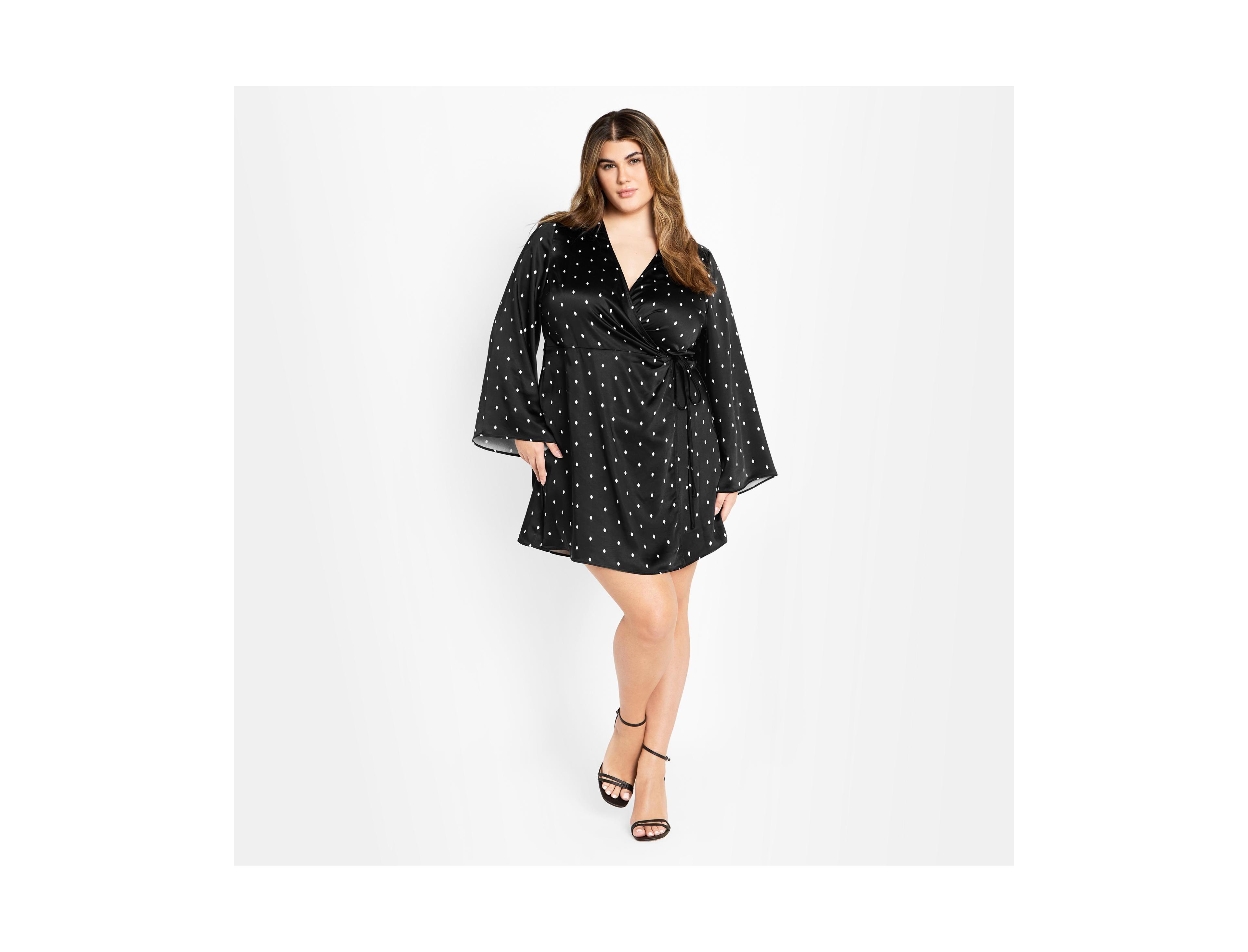 City Chic Plus Amara Print Dress