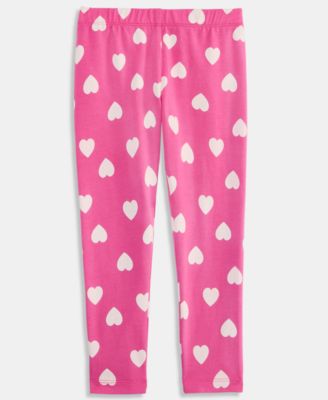 Girls' 12M-5T Heart-Print Leggings