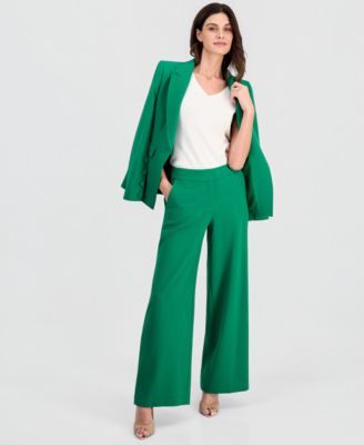 Women's Mid-Rise Wide Leg Pants