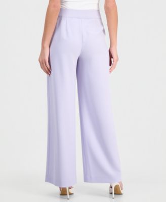 Women's Mid-Rise Wide Leg Pants
