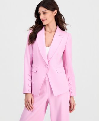 Women's One-Button Peak-Lapel Blazer