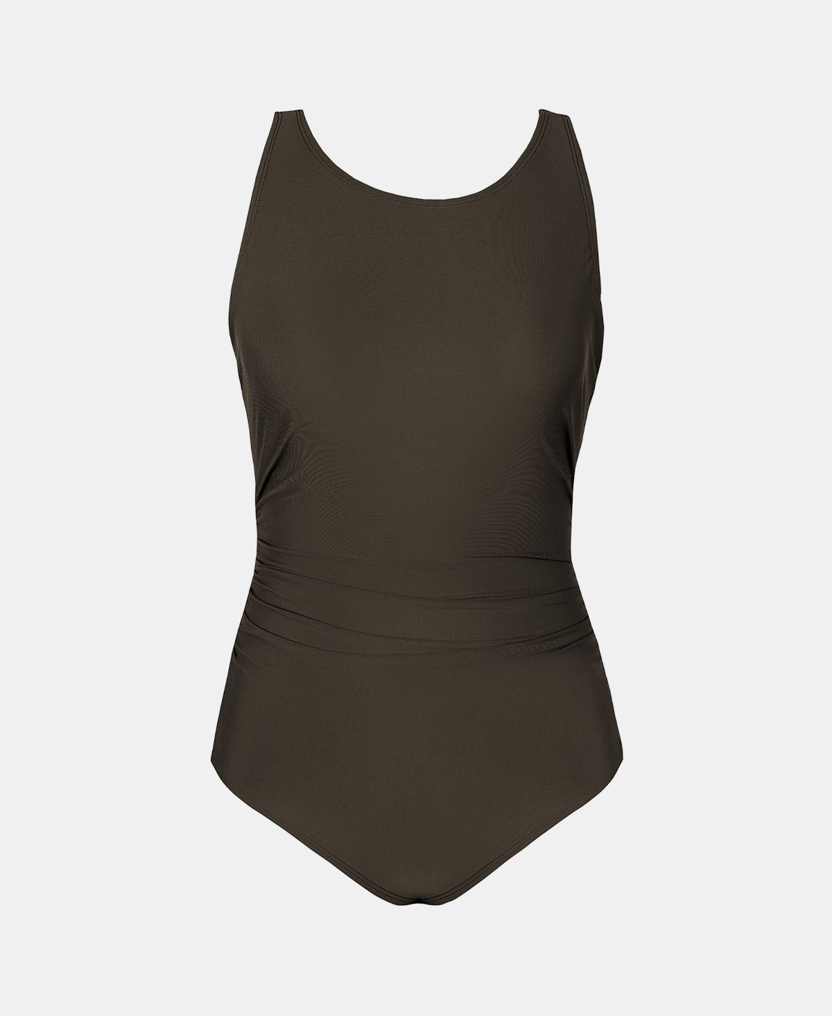 Cupshe Women's Tummy Control High Neck Cutout Back Hook Mesh One Piece Swimsuit