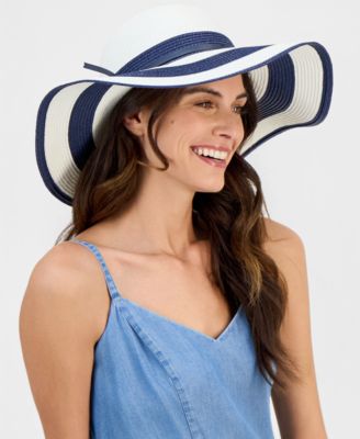 Colorblock Stripe Floppy Hat
