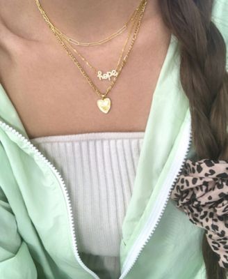 Figaro Chain Heart Necklace