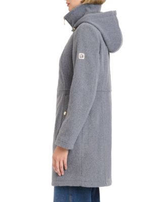 Women's Zip Front Walker Coat With Detachable Hood