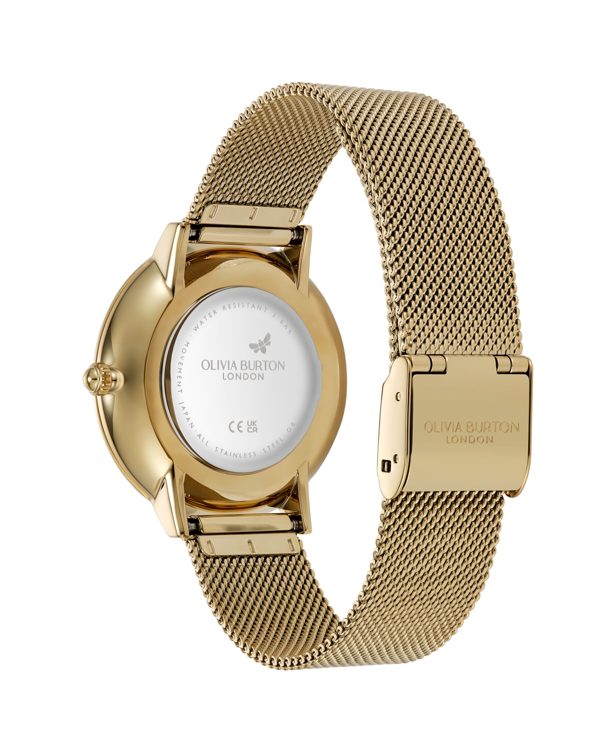 Olivia Burton Women's Celestial Nova Gold Tone Stainless Steel Mesh Bracelet Watch