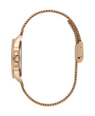 Women's Azure Rose Gold Tone Stainless Steel Mesh Bracelet Watch, 30mm