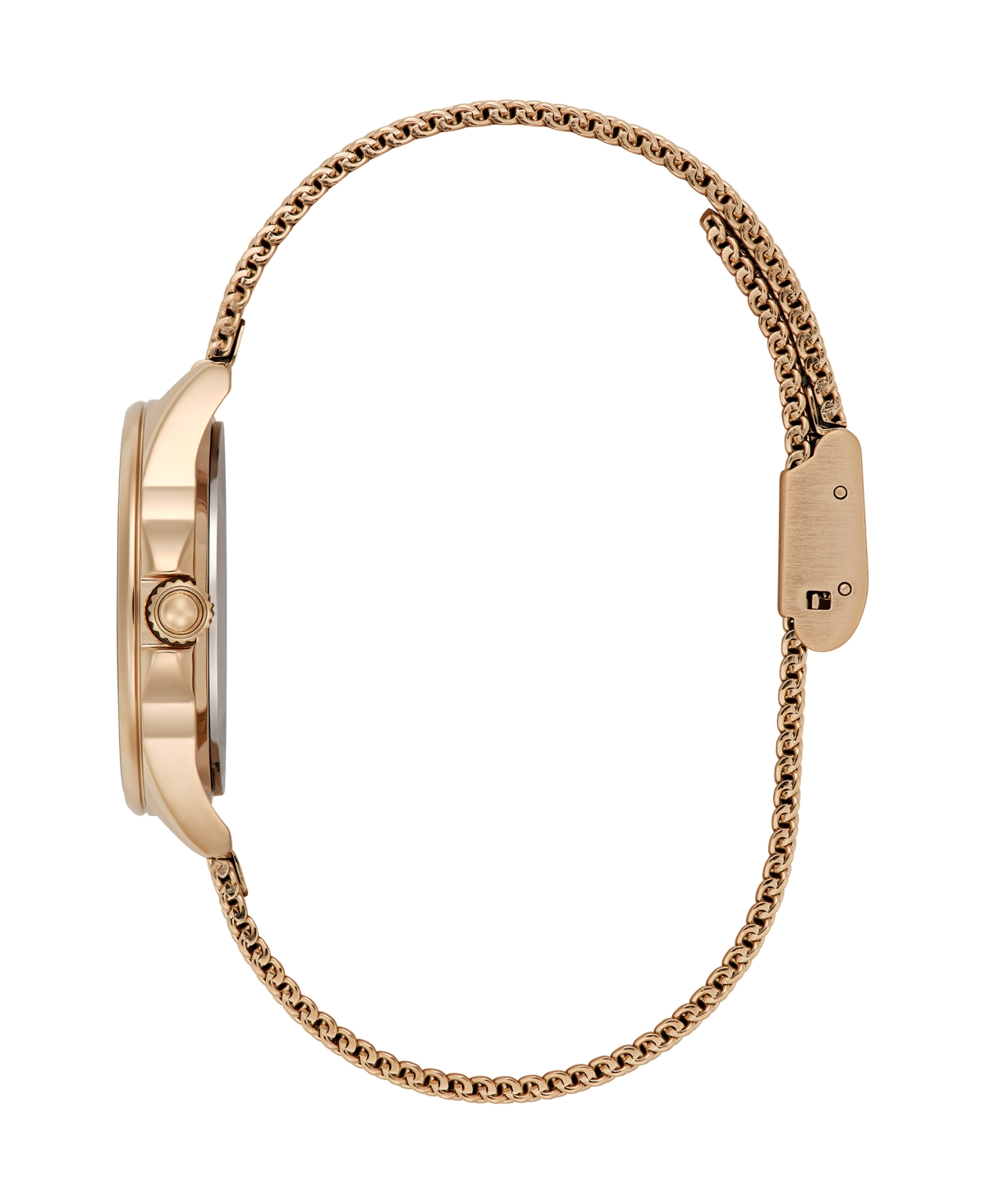 Olivia Burton Women's Azure Rose Gold Tone Stainless Steel Mesh Bracelet Watch, 30mm