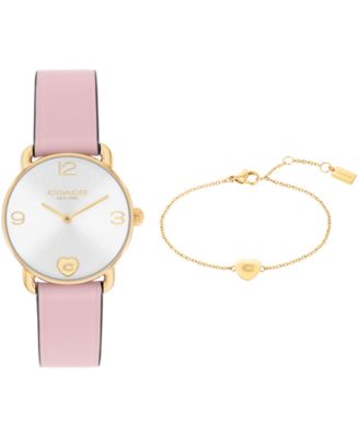 Women's Women's Elliot Blush Leather Strap Heart Giftset Watch, 28mm