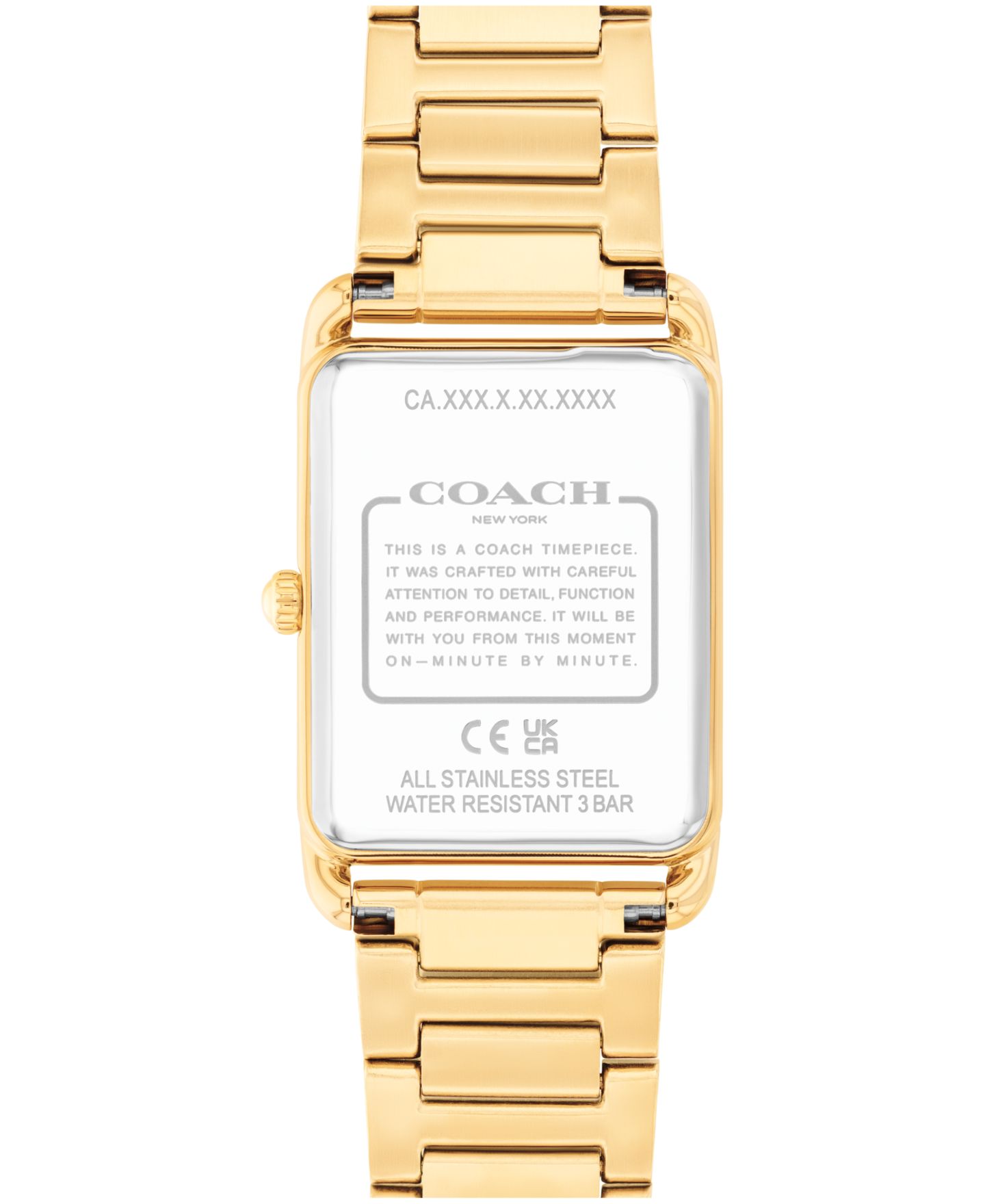 Часы Coach Unisex Elliot Gold Tone Stainless Steel Bracelet Watch, 32x26mm — фото 2