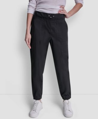 Women's High Rise Bungee Waist Seamed Joggers