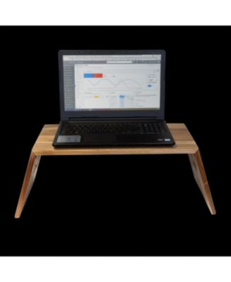 High Rise Acacia Wood Laptop Riser