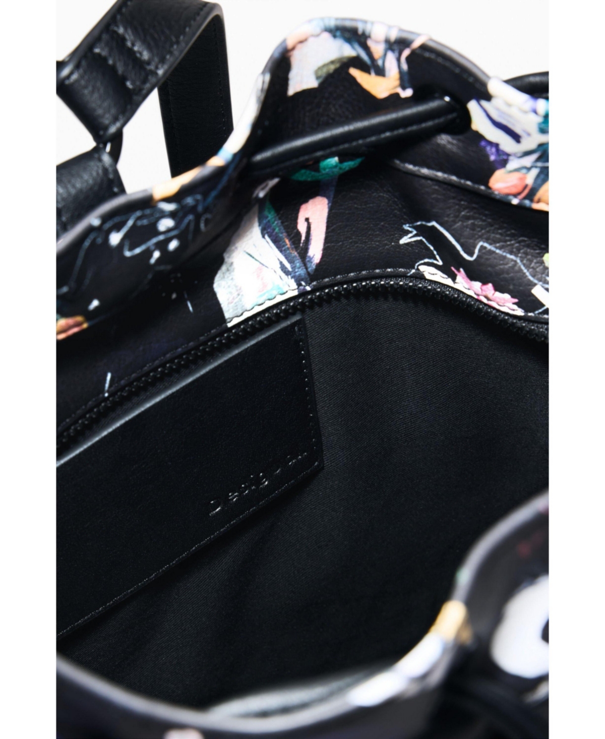 Desigual Women's Medium braided floral backpack