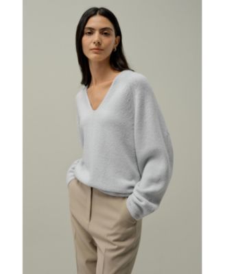 Women's Boucle Knit Silk-Cashmere Sweater
