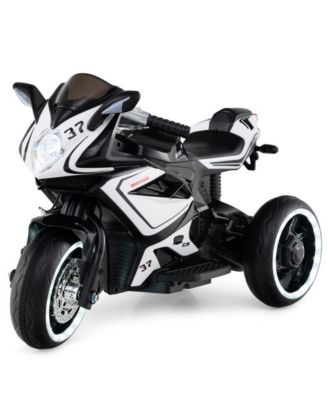Kids Electric Ride On Motorcycle with LED Lights Music and Three Wheel Design