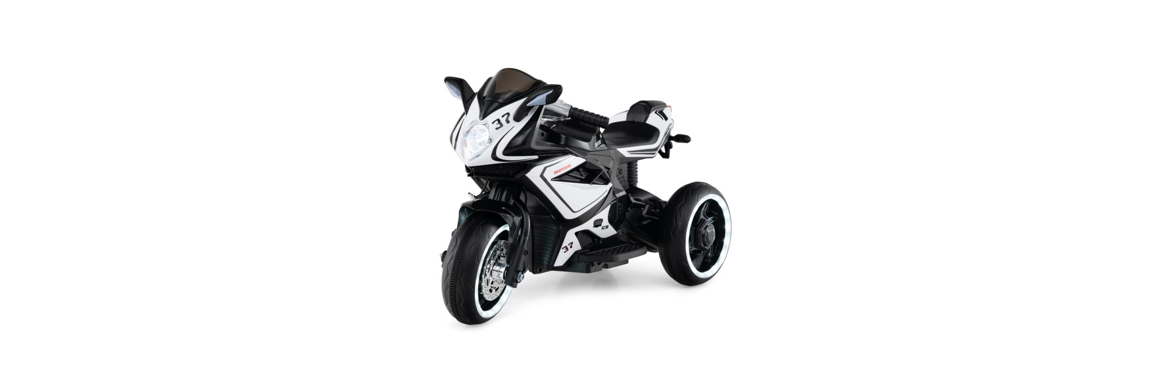 Kids 3-Wheel Electric Ride-On Motorcycle with Led Lights and Music
