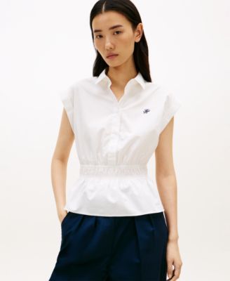 Tommy Hilfiger - Women's Smocked Waist Shirt