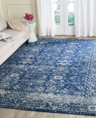  Evoke EVK270A Navy/Ivory Area Rugs