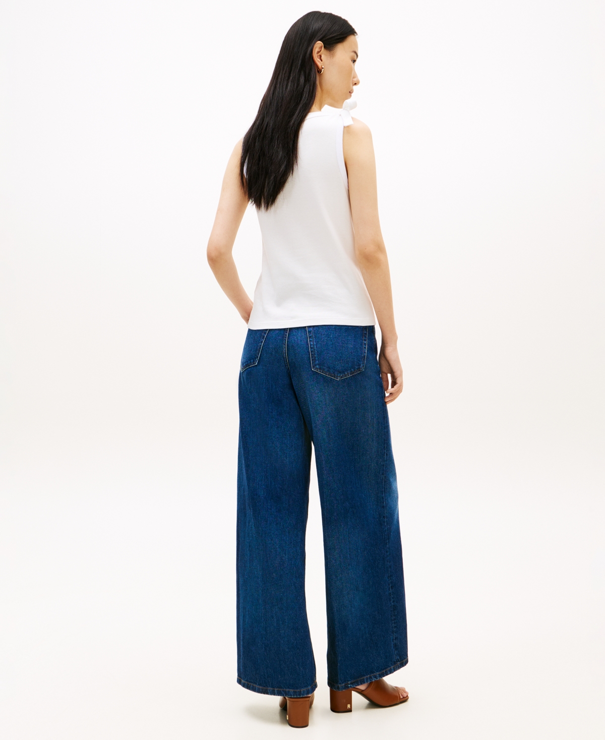 Tommy Hilfiger Women's Bow Detail Crewneck Tank Top