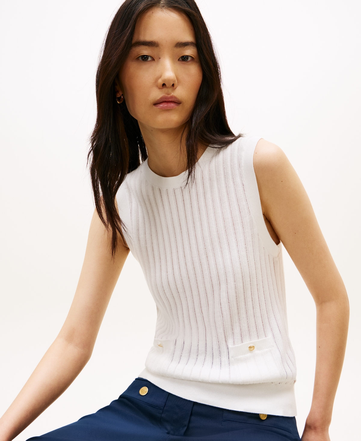 Tommy Hilfiger Women's Ribbed Tank Sweater