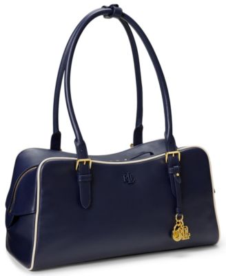 Leather Large Marcy Zip Slim Shoulder Bag