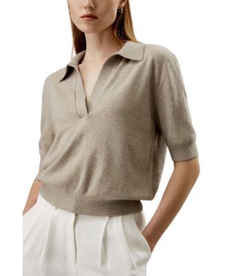 Women's Ultrafine Merino Wool Polo